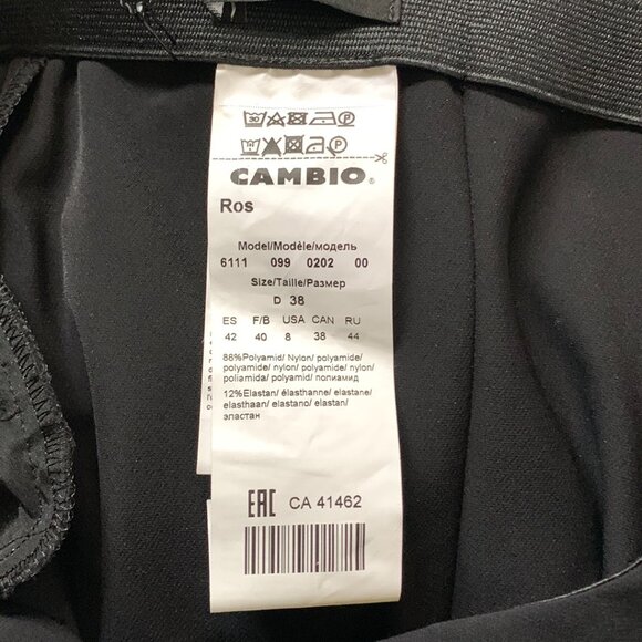 Cambio Collection Womens Dress Pants Sz 8 Black Straight Leg Elastic Stretch NWT - Picture 10 of 10